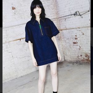 MARC JACOBS Denim Zip Tunic Dress SS/18